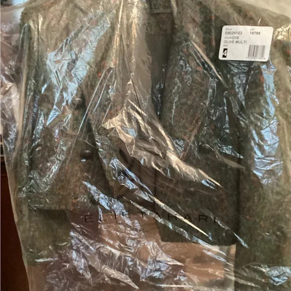 Elie Tahari Tweed Crop Jacket